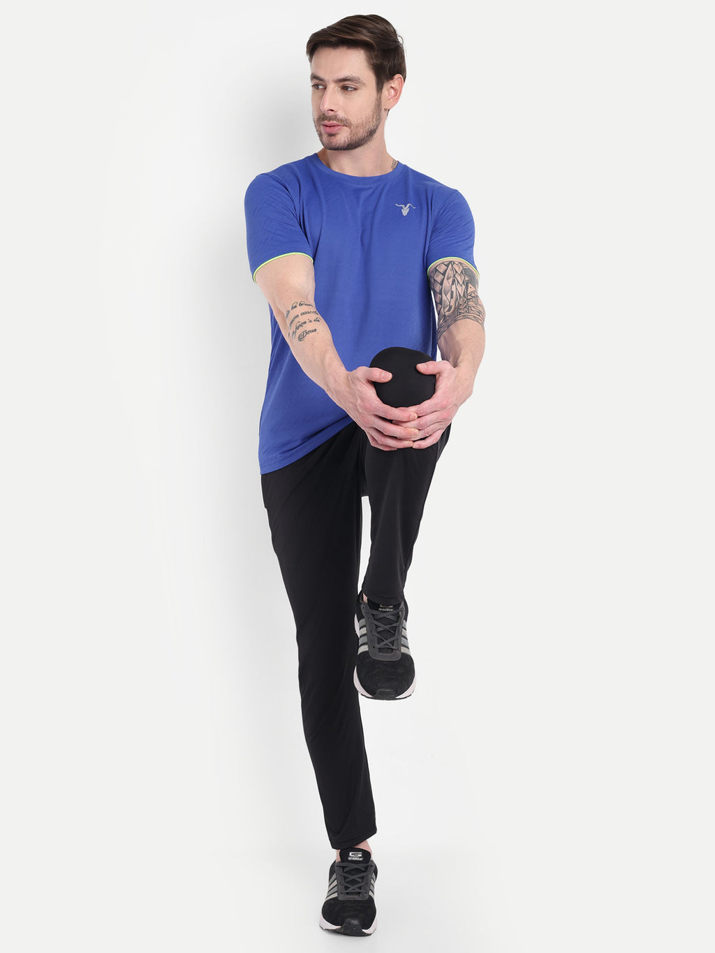 Men’s Round Neck Blue T-Shirt – Soft & Sporty | BullVibe