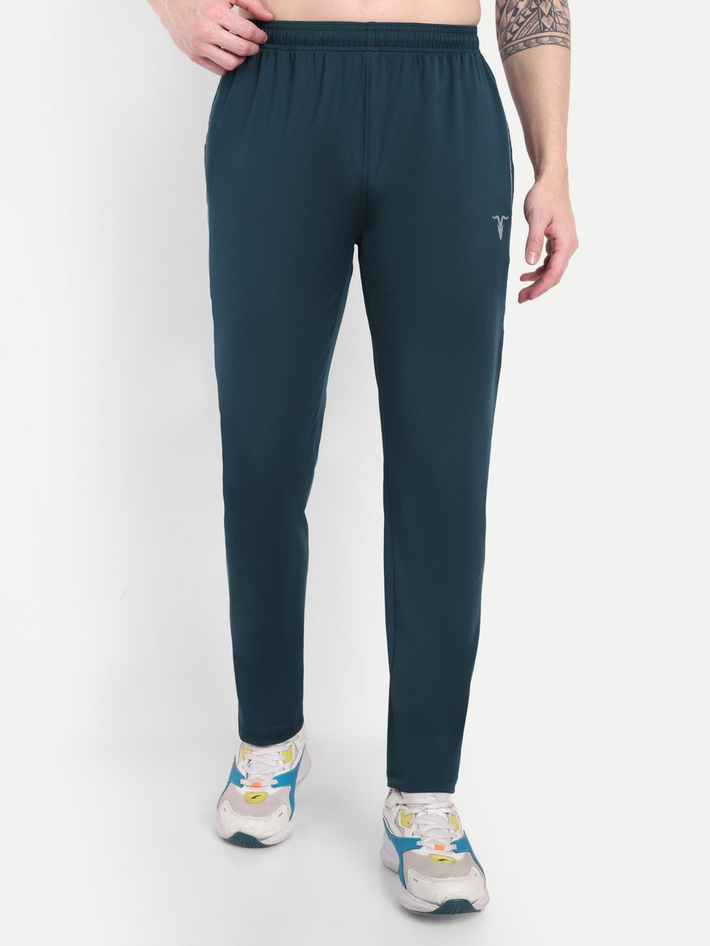 Men’s Blue Track Pant – Regular Fit Comfort Wear