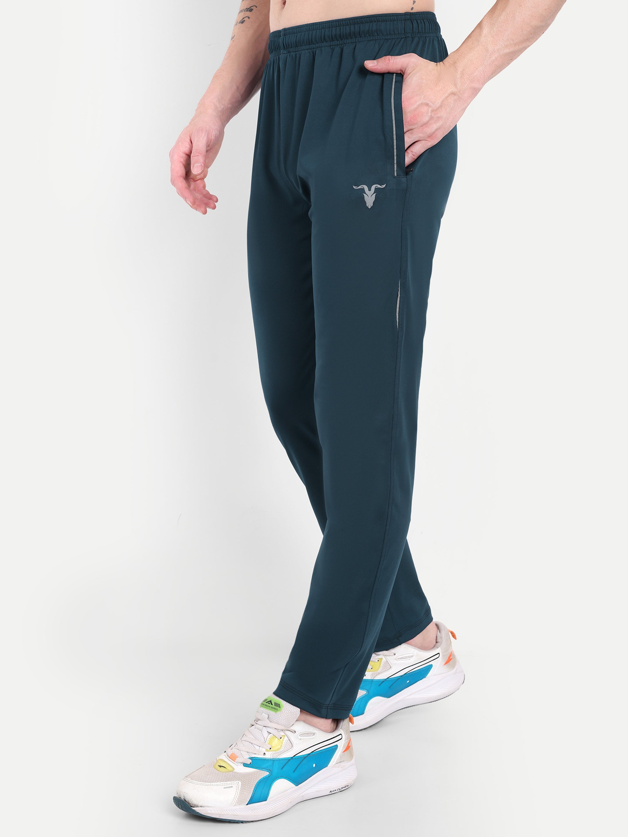 Men’s Blue Track Pant – Regular Fit Comfort Wear