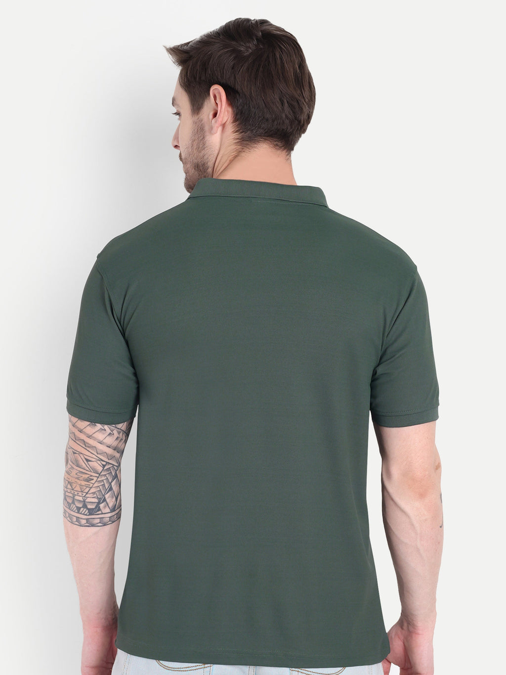 Men’s Gray Polo T-Shirt – Classic & Comfortable