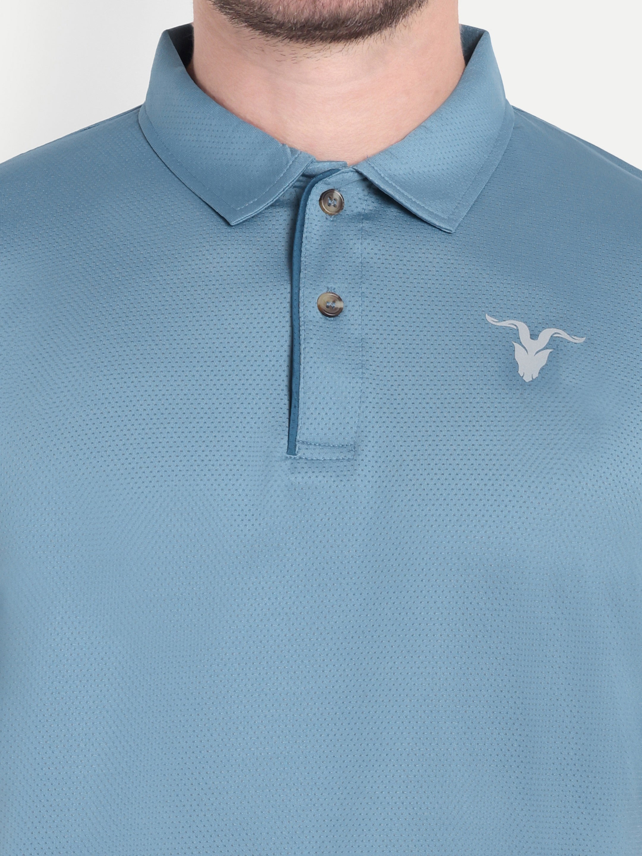 Light Blue Polo T-Men’s Light Blue Polo T-Shirt – Everyday Activewear